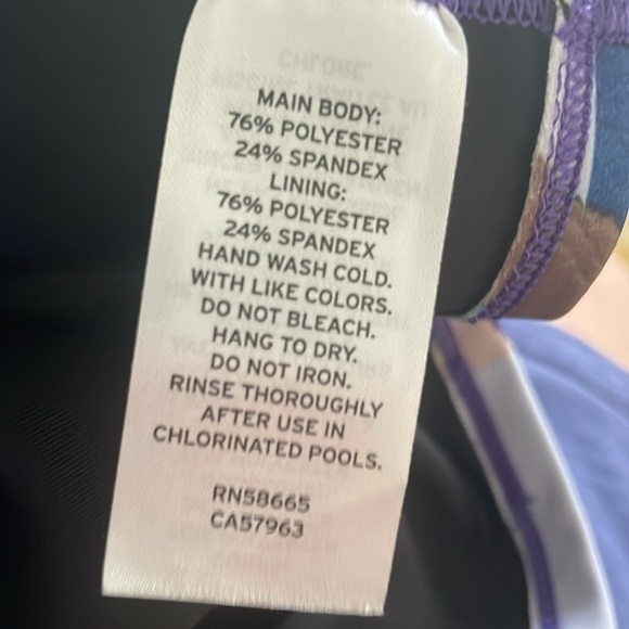 Zella Girls Stretch Rashguard Purple size 12 - Picture 6 of 7